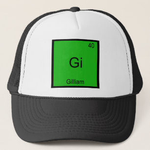 Gi - Gilliam Grappig Chemie Element Symbool T-Shir Trucker Pet