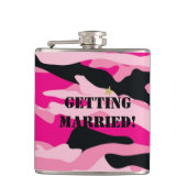 GI Jane Militaire Camouflage Bride To be Heupfles (Voorkant)