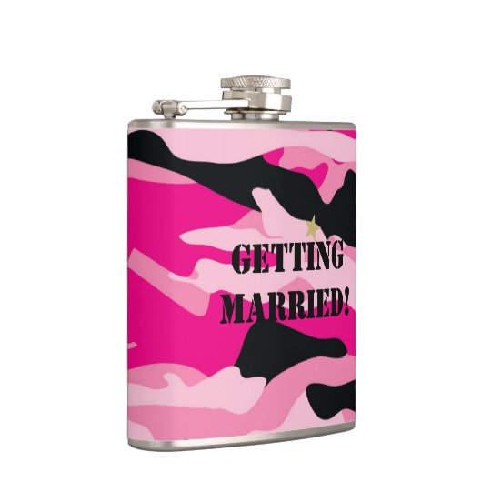 GI Jane Militaire Camouflage Bride To be Heupfles (Rechts)