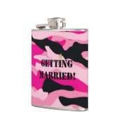 GI Jane Militaire Camouflage Bruid Wordt Heupfles (Links)