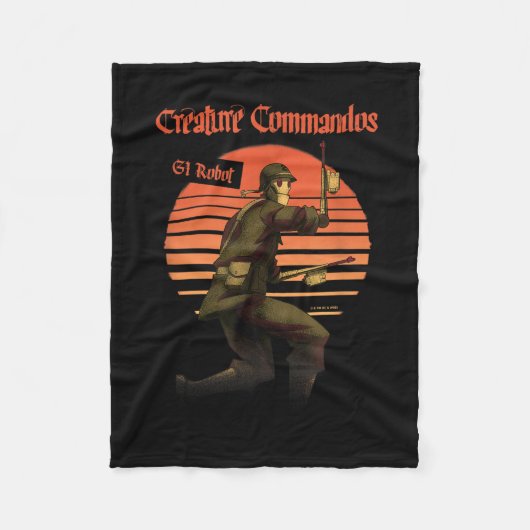 Gi Robot Poster Fleece Deken (Voorkant)