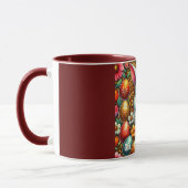 GIA ~ LAPIN DE PÂQUES Œufs Fleurs ~ Mug (Gauche)