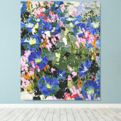 Giacometti - Blau Winden Canvas Afdruk (Insitu (Houten vloer))