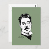 Giacomo Puccini Briefkaart (Voorkant / Achterkant)