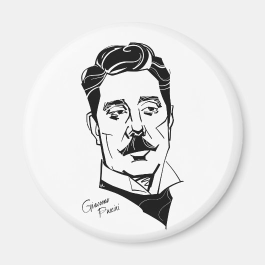Giacomo Puccini Magneet (Voorkant)