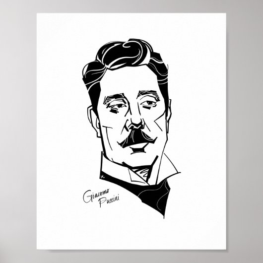 Giacomo Puccini Poster (Voorkant)