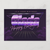 Giada Nom Prénom Anniversaire de la carte postale (Devant)