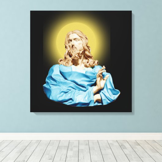 Gian Lorenzo Bernini Buste van Christus 1679 Canvas Afdruk (Insitu (Houten vloer))