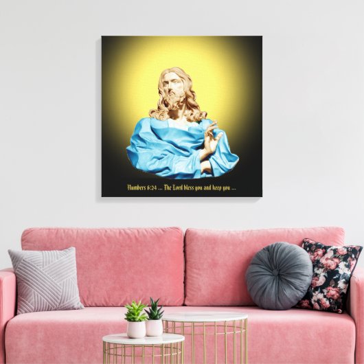 Gian Lorenzo Bernini Buste van Christus 1679 Canvas Afdruk (Insitu (Woonkamer))