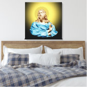 Gian Lorenzo Bernini Buste van Christus 1679 Canvas Afdruk (Insitu (Slaapkamer))