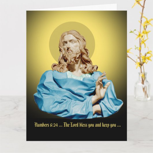 Gian Lorenzo Bernini Buste van Christus 1679 Kaart (Gele Bloem)