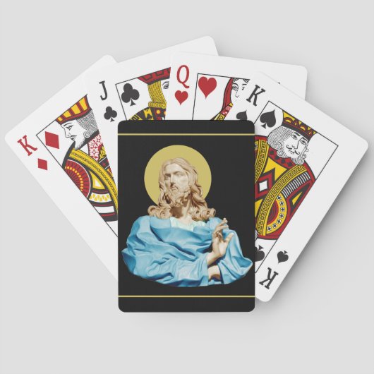 Gian Lorenzo Bernini Buste van Christus 1679 Pokerkaarten (Achterkant)