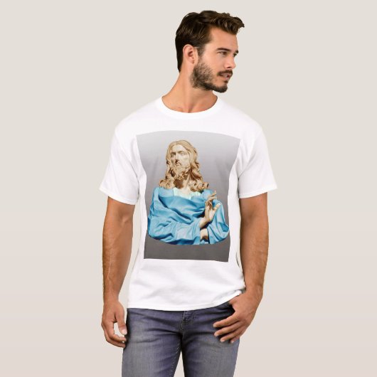 Gian Lorenzo Bernini Buste van Christus 1679 T-shi T-shirt (Voorkant volledig)