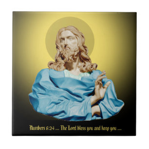 Gian Lorenzo Bernini Buste van Christus 1679 Tegeltje