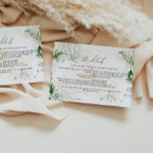 GIANNA Boho Etherial Greenery Wedding Details Kaar Kaart