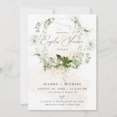 GIANNA Etherial Greenery Garden Couples Shower Kaart (Voorkant)