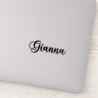 Gianna Naam - Handgeschreven kalligrafie Sticker