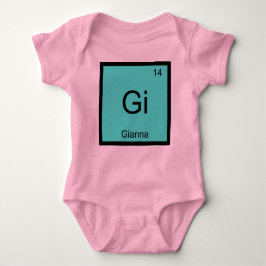 Gianna Name Chemistry Element Periodic Table Romper
