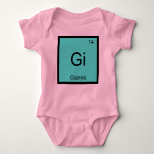 Gianna Name Chemistry Element Periodic Table Romper