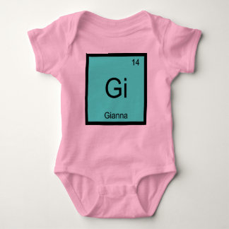 Gianna Name Chemistry Element Periodic Table Romper