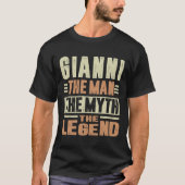 Gianni het Man The Myth T-shirt (Voorkant)