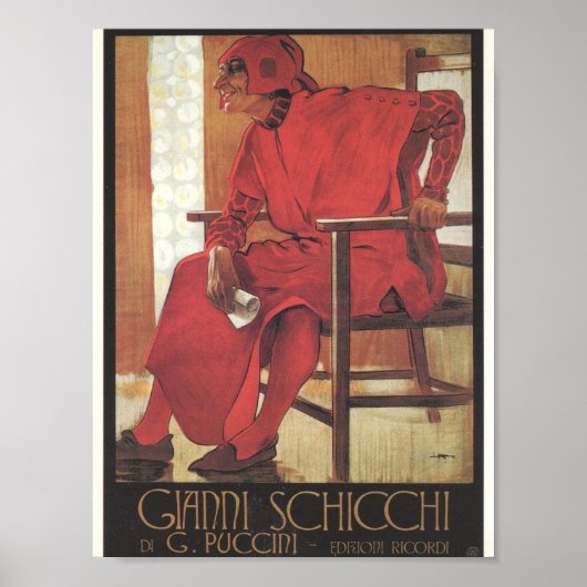 Gianni Schicchi Poster (Puccini) (Voorkant)