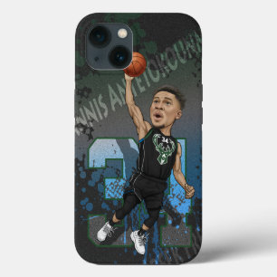 Giannis Antetokounmpo Karikatuur iPhone 13 Hoesje