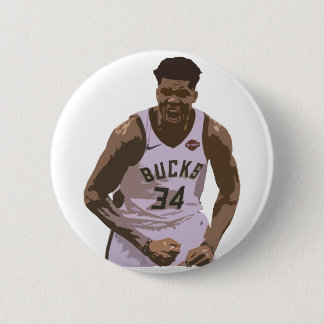 Giannis Antetokounmpo-toets Ronde Button 5,7 Cm