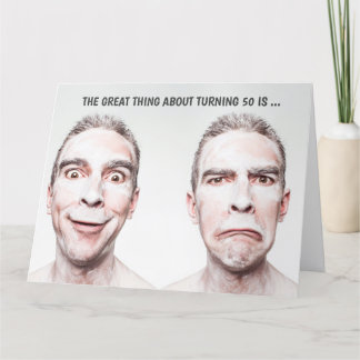Giant 50th Birthday Kaart voor Man (G-versie)
