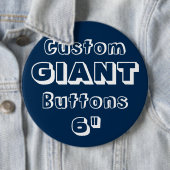 Giant 6-inch Button Pin Badge NAVY (In situ)