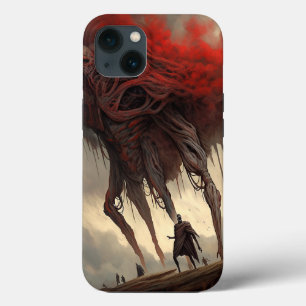 Giant Alien Walking Science Fictie Horror Art iPhone 13 Hoesje