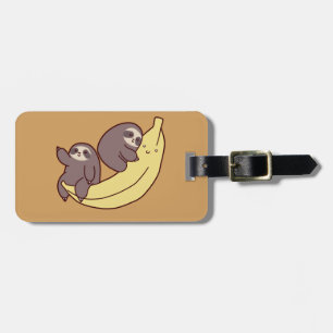 Giant Banana Sloths Bagagelabel