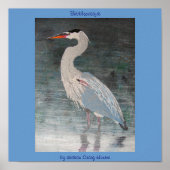 Giant Blue Heron Poster (Voorkant)