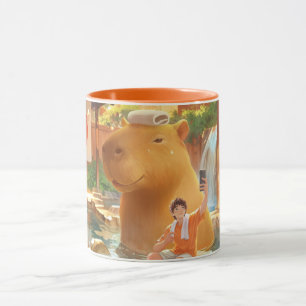 Giant Capybara – Hot Spring Illustratie Mok