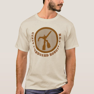 Giant Cardboard Robots Brown T-Shirt