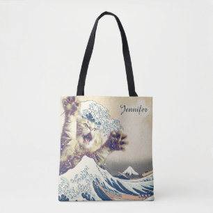 Giant Cat Wave – De Grote Golf van Kanagawa Draagtas