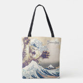 Giant Cat Wave – De Grote Golf van Kanagawa Draagtas (Achterkant)