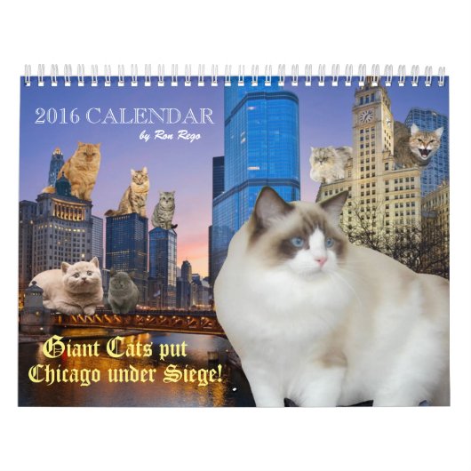 Giant Cats heeft Chicago onder vuur gelegd. Kalender (Hoes)
