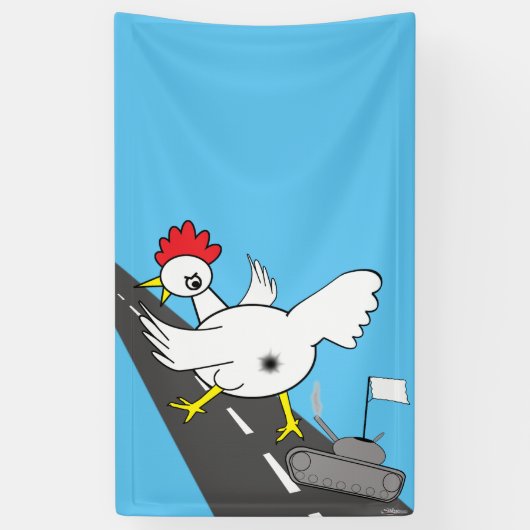Giant Chicken. Spandoek (Verticaal)