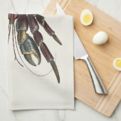 Giant Coconut Crab -  illustratie Theedoek (Quarter Fold)