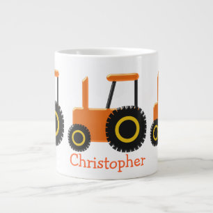 Giant Coffee Mok Sinaasappel Tractor