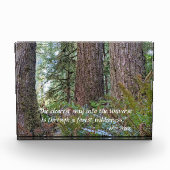 Giant Conifer Forest met John Muir Quote Fotoblokken (Voorkant)
