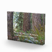 Giant Conifer Forest met John Muir Quote Fotoblokken (Rechts)