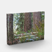 Giant Conifer Forest met John Muir Quote Fotoblokken (Links)