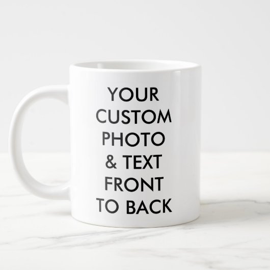 GIANT DE PHOTOS PERSONNALISÉ JUMBO MUG 20oz (Gauche)