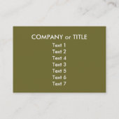 Giant Dump Truck Visitekaartje (Achterkant)