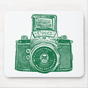 Giant East German Camera - Forest Green Muismat