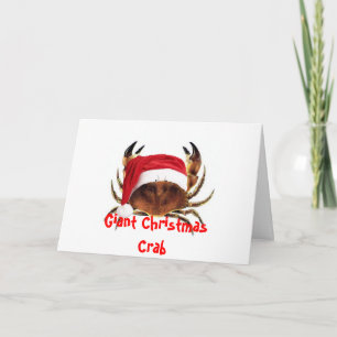 Giant Enemy Crab-kerstkaart Feestdagen Kaart