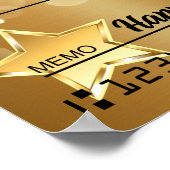 Giant faux Presentation check-bonusprijs voor lief Poster (Hoek)