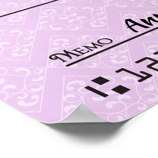 Giant faux Presentation check-bonusprijs voor lief Poster (Hoek)